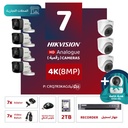 Integrated Commercial Package (7 4K/8MP-HD Digital Surveillance Cameras)