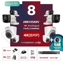 Integrated warehouse package (8 4K/8MP-HD digital surveillance cameras)